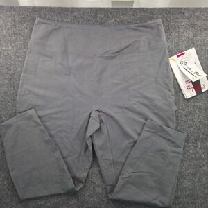 Women with Control Gray Smooth & Sleek Shape Enhancing Leggings LP New